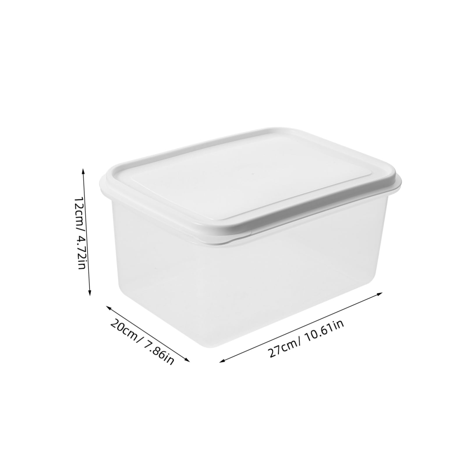 ABOOFAN 4l Pizza Dough Proofing Box Lid Refrigerator Dough Trays Stackable for Home Restaurant