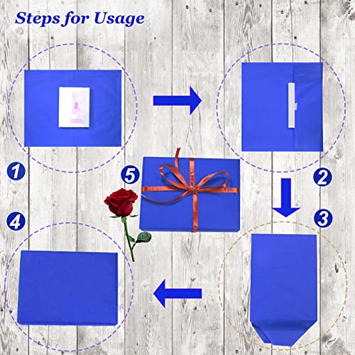 Image of 100 Sheets Blue Tissue Paper Artdly 14 x 20 Inches Blue Wrapping Paper Bulk for Weddings Birthday DIY Project Christmas (Pack of 3)