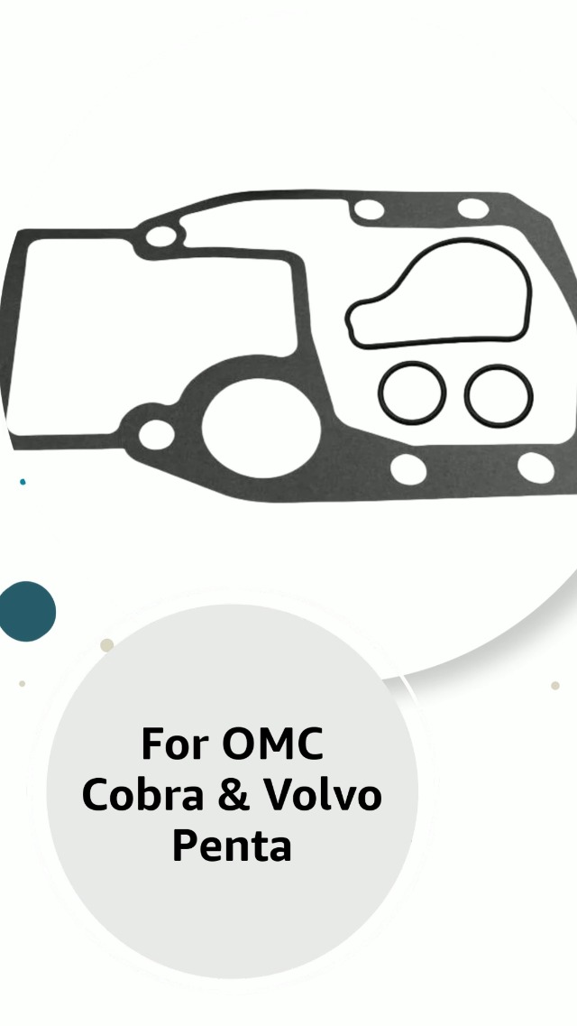 Image of Outdrive Mounting Gasket Kit for OMC Cobra & Volvo Penta SX DP Sterndrive | Mounting O Ring Gasket Set Replaces 18-2613 39630 for OMC Cobra 3.0 5.7 Volvo Penta SX DP Sterndrive Shift 1989-Up Boat Motor