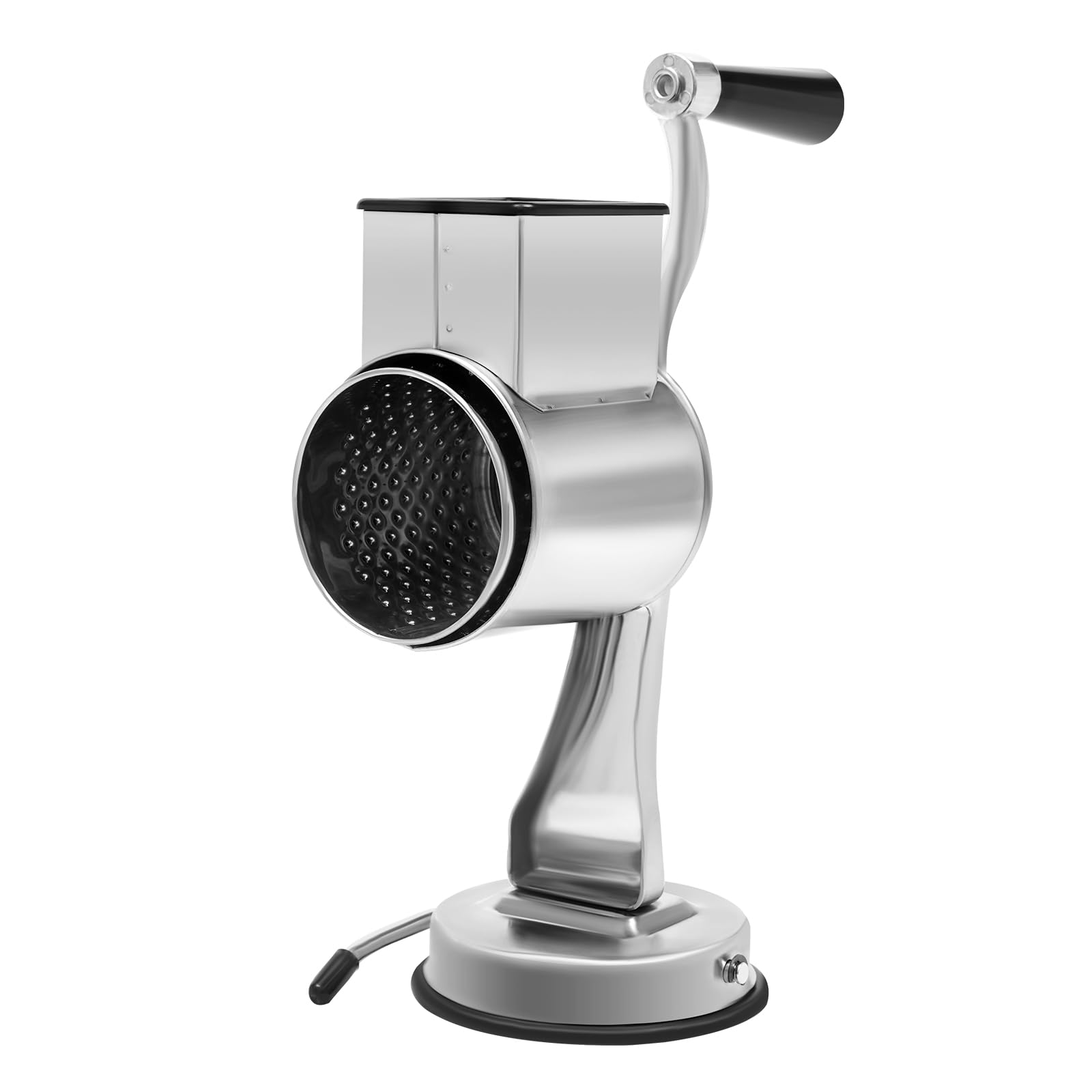 Grattugia a tamburo in acciaio inox, affettatrice manuale per verdure con manovella, grattugia per cetriolo, grattugia per cipolla, carote