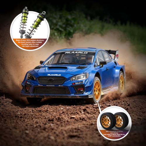 Image of RIAARIO 1 /10 RC Rally Car Roller Carbon Fiber, Blue, Ages 14+