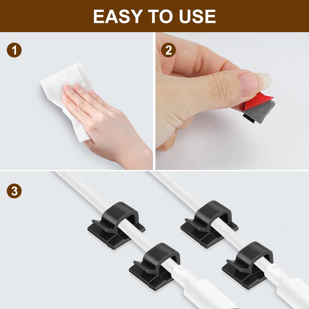 120 Supporti Adesivi Per Cavi - Ordine Garantito! - Foto 9