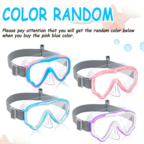 image for Vvinca Kids Snorkel Diving Mask Swim Mask, Anti-Fog Scuba Dive Mask, P