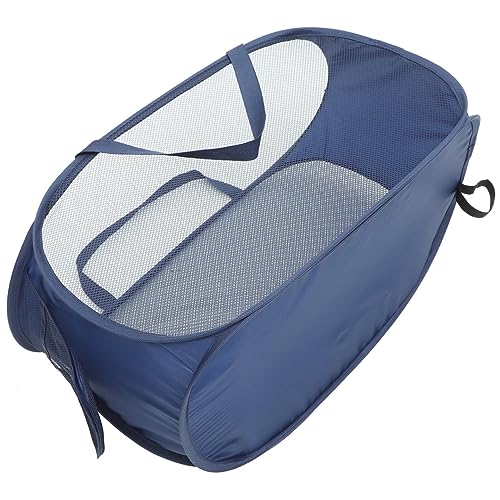 Zerodeko Mesh Laundry Hamper Handles Large Foldable Basket for Clothes Storage for Home Dorm Travel Versatile and Space-saving Design