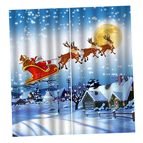 Homyl Cortina, Adornos Navideños de Ciervos Decorativos para El Hogar, Poliéster