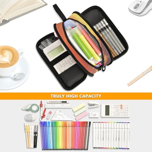 Image of African Animals Pencil Case Box Boys Girls Large Pencil Pouch with Zipper Compartments Big Capacity Stationery Pen Bag Organizer for Kids Teens Adults School