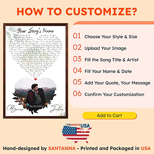 SANTANNA-Personalized-Music-Song-Lyrics-Canvas-With-Frame-Customized-Music-Wall-Art-For-Him-Husband-Sentimental-Decor-And-Inspirational-Gift-Valentines-Day-Gifts-Heart-Love-Song-Anniversary SANTANNA Personalized Music Song Lyrics Canvas With Frame Customized Music Wall Art For Him Husband Sentimental Decor And Inspirational Gift Valentines Day Gifts Heart Love Song Anniversary