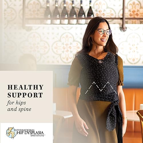 Image of Moby Baby Wrap Carrier Classic by Petunia Pickle Bottom for Newborns to Toddlers (8-33lbs), Infant Sling Carrier, Lightweight & Hands Free Design, Adjustable for All Body Types (Terrazzo Black)