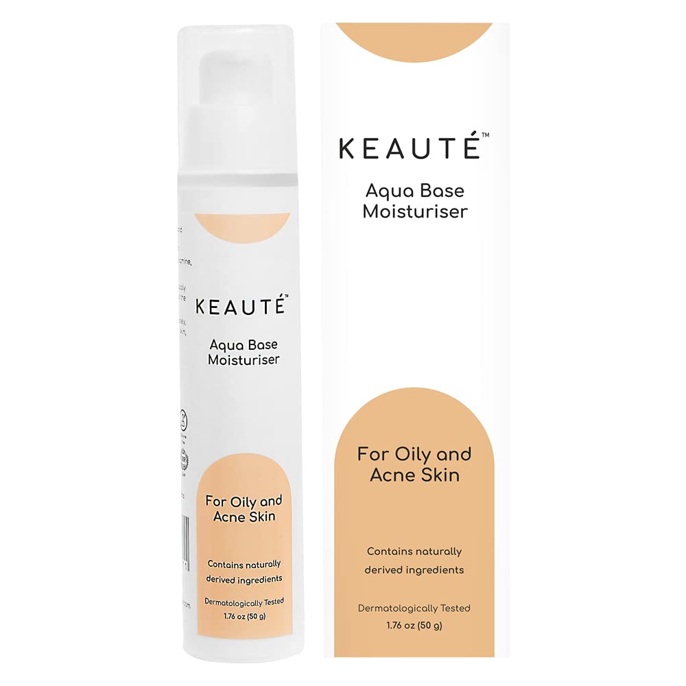 Aqua Base Moisturiser for Oily Acne and Sensitive Skin Hydrating Moisturiser with Smoothing Effect Lotion with No Harsh Chemicals Free of Paraben Silicone and Alcohol 50 gram