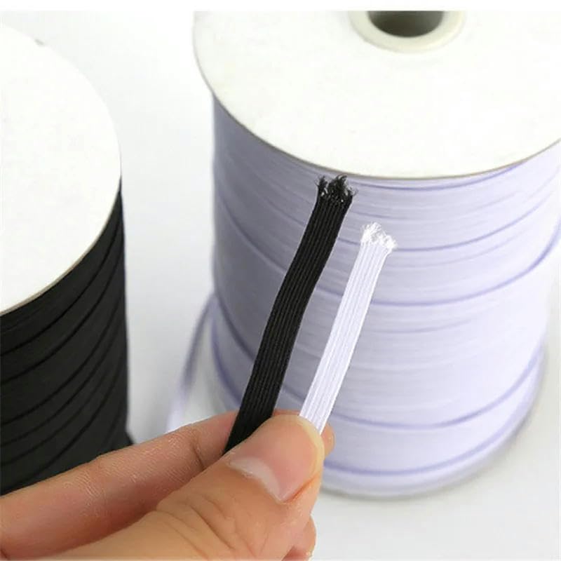 1 rollo de cinta elástica de licra de alta elasticidad de 3/6/8/10 mm para coser, accesorios de bricolaje para prendas de vestir, color, 10 mm, 100 yardas