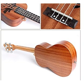 KEPOHK 24″Concert Enfants Ukulélé Acajou Gravé Portable Pour Enfants Cadeaux Débutant P - Les Beatles, Paul McCartney, John Lennon, RIngo Starr, George Harrison KEPOHK 24"Concert Enfants Ukulélé Acajou Gravé Portable Pour Enfants Cadeaux Débutant P – Image 3