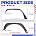 HECASA Front&Rear Fender Flare Compatible with 2007-2018 Jeep Wrangler JK JKU Unlimited (2/4 Doors), Full Mud Flaps Guards Fender Extensions Kit 4Pcs
