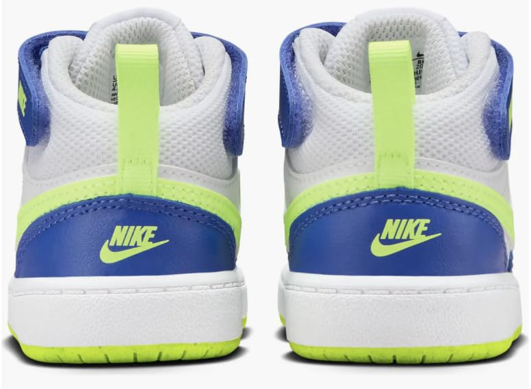 Nike Court Borough Mid 2 Toddler Astronomy Blue/Volt Size 63