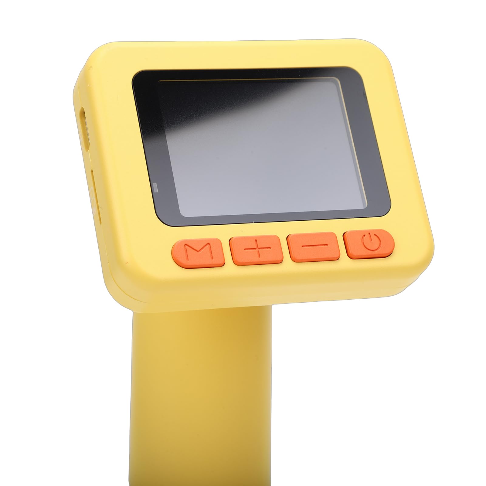 KUIDAMOS Giocattolo Educativo Scientifico Portatile con Fotocamera HD 1000X per Microscopio Digitale per Bambini con Diapositive per L'esplorazione (W2 Giallo Senza scheda MicroSD)