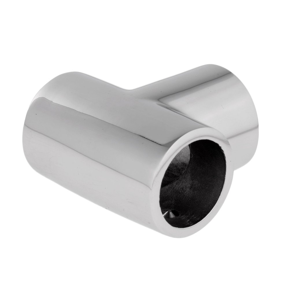 Marine 316 Acciaio Inox Barca Yacht Corrimano Raccordi 90 Gradi Tee 25mm