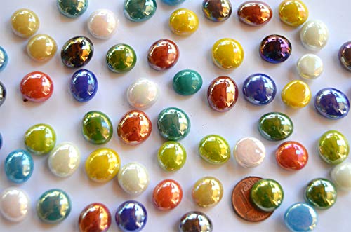 Bazare Masud eK Bazare Masud eK 70g Mini-Glasnuggets 10-12 mm Muggelsteine...