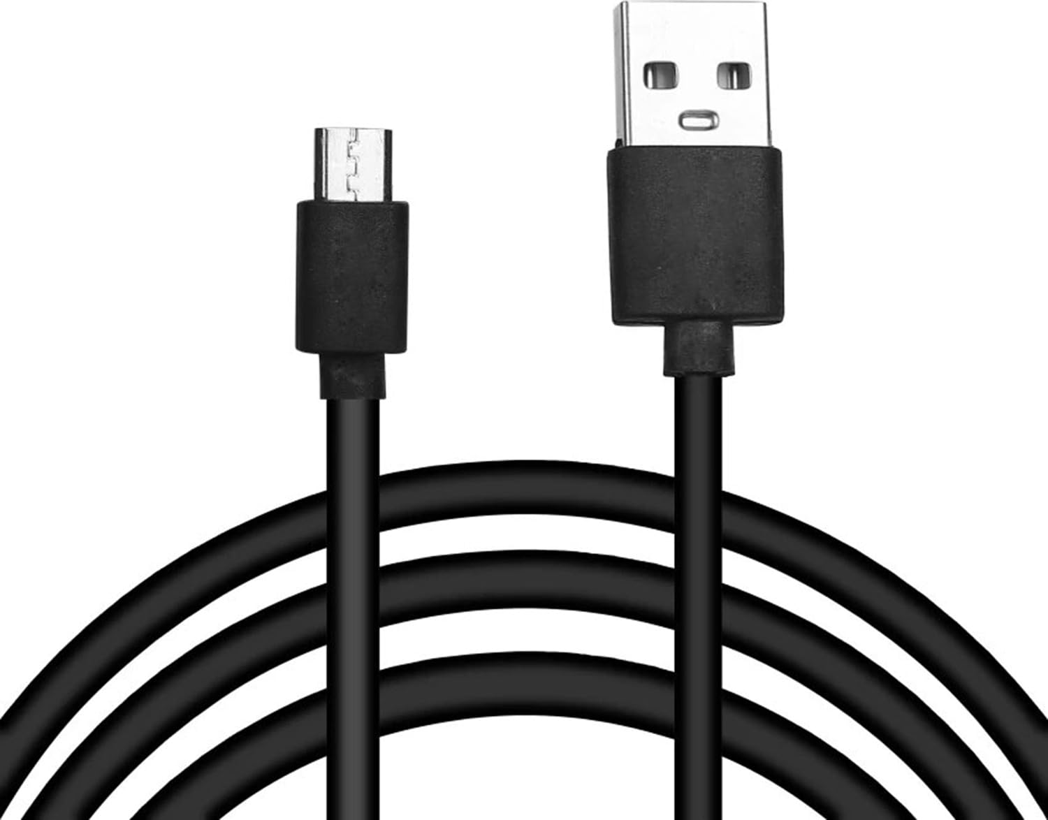 Micro USB Fast Charging Cable, 480Mbps Android Charger Compatible with Smartphones, MP3 Players GPS Printers Digital Cameras for PS4 | Supports Quick Charging and Efficient Data Syncing (2m, Black)