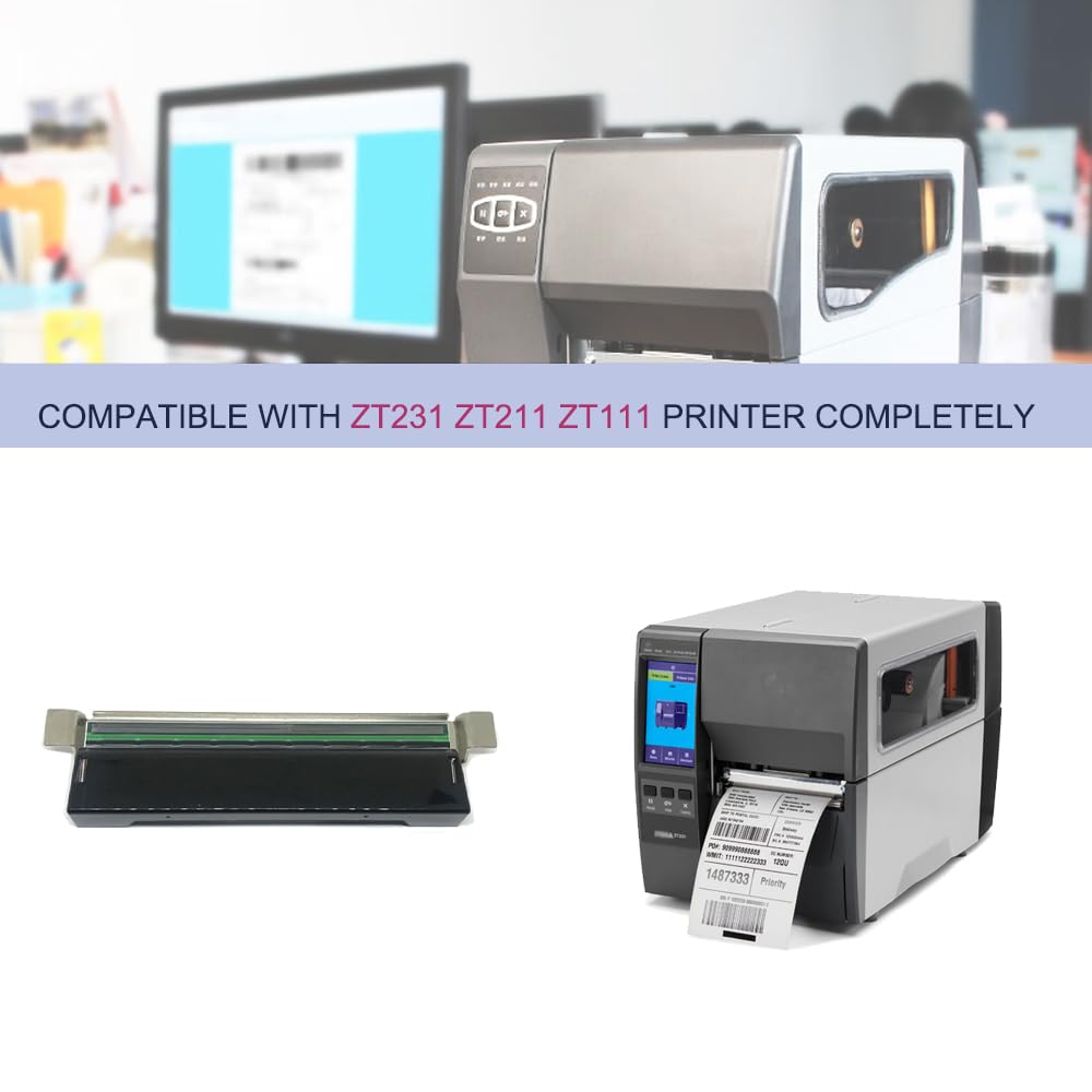 Nuova testina di stampa termica per Zebra ZT231 ZT211 ZT111 Stampante per etichette 203DPI testina di stampa codici a barre