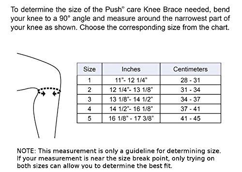 PUSH care Knee Brace for Knee Pain and Instability. Comfortable, Adjustable Compression and Support for Arthritis, Runner’s Knee, Patellofemoral Syndrome, and Knee Instability - Thumbnail 7