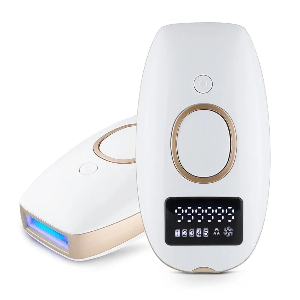 Epilatore laser depilazione per donna e uomo permanente laser ipl indolore,Luce Pulsata, Epilatore Laser per Donna,Uomo,Viso,Bikini,Corpo