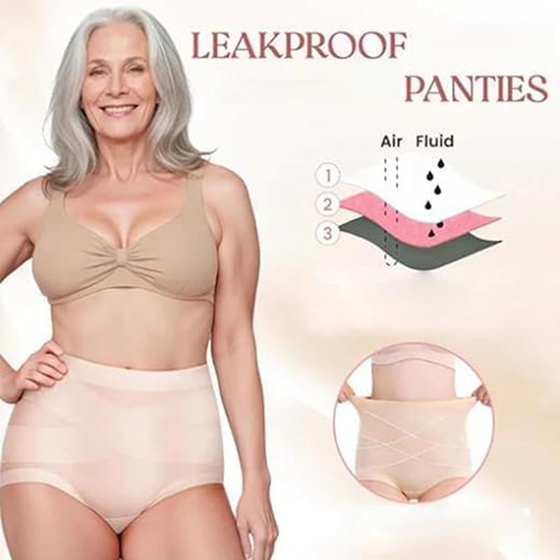 Doveloom – Culotte gainante étanche et confortable – Taille haute