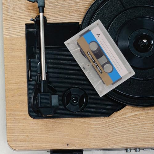 Casetes vírgenes de 30 minutos Operitacx: cintas de audio retro con caja transparente 5