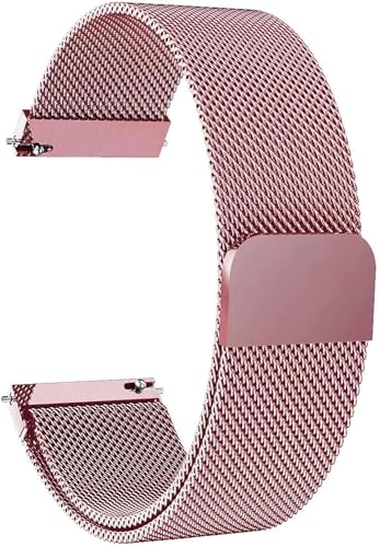 VEROX Stainless Steel 19mm Strap for Smart Watch Strap with Magnetic Buckle Compatible with Boat Storm, Noise Colorfit Pro, and All The 19mm Smart Watch - Rose Gold (B0D5Y9SB44) Amazon Price History, Amazon Price Tracker
