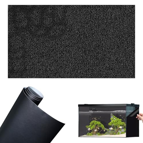 40x200cm Aquarium Hintergrund,Aquarium Rückwand,Statisch Haftender Aquariumhintergrund,Pvc Statisch Haftender,Aquarium Hintergrund Generisch,Für Aquarium Rückwand Terrarium Rückwand (Schwarzer)
