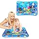 SUNSHINEMALL Wassermatte Baby Bpa Frei 66×50CM Wasserspielmatte Baby Wasser Spielmatte Sensorik Spielzeug Krabbelmatte Baby 3 6 9 Monate Tummy Time Toys Water Mat(Blaue Meereswelt)