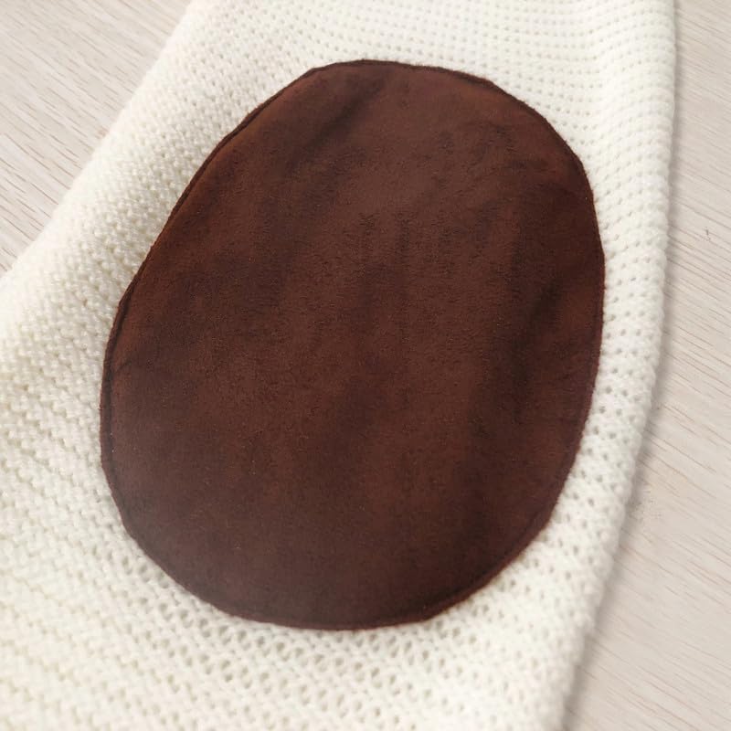 CORIRESHA Men's Fall Elbow Patch Sweater Crewneck Long Sleeve Ribbed Knit Pullover3