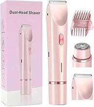 Electric Shaver for Women, 2 in 1 Electric Double Head Trimmer for Face and Body, Rechargeable Electric Female Facial Shaver, Indolore Epilator for Cheeks/Legs/Armpits
