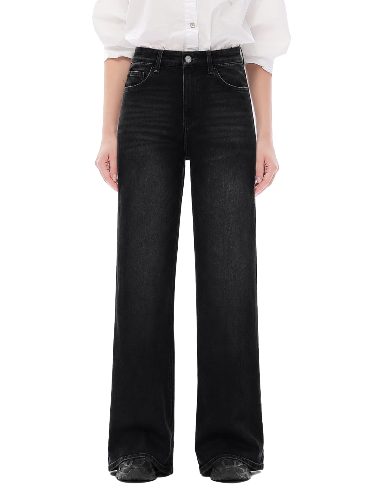 ONESO Wide Leg Jeans for Women 33.5" Long Inseam High Rise Baggy Denim