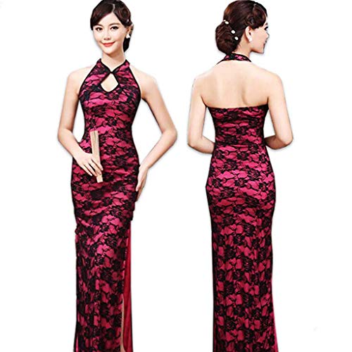 Costume de tentation cheongsam double fente idéal pour une séance photo glamour en studio
