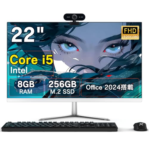 Amazon.co.jp: 【2026新登場】Wingame デスクトップパソコン 22型 FHD