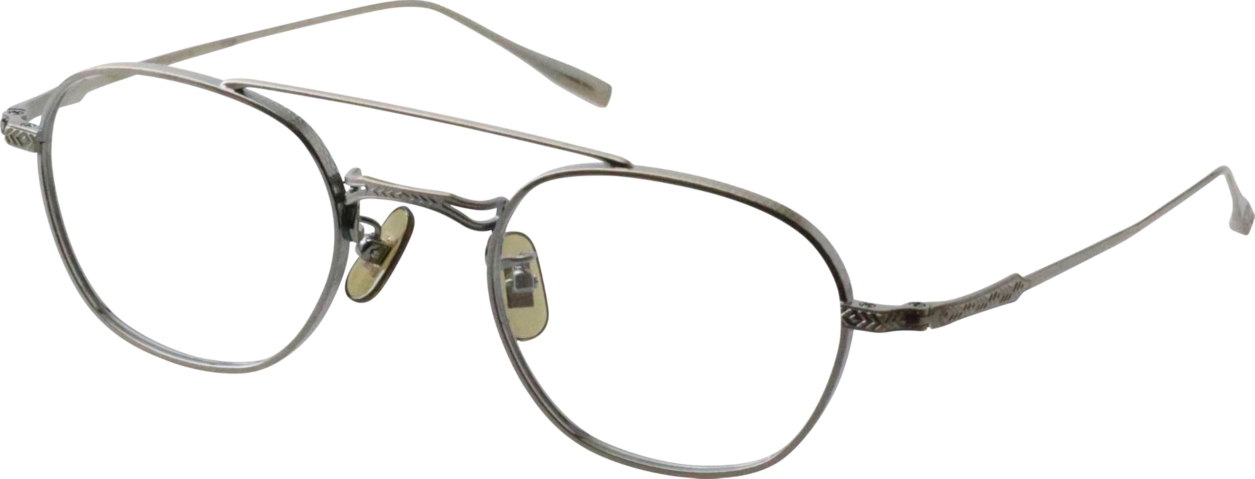 Amazon | [内藤熊八作] ツーブリッジ ダブルブリッジ メガネ 眼鏡