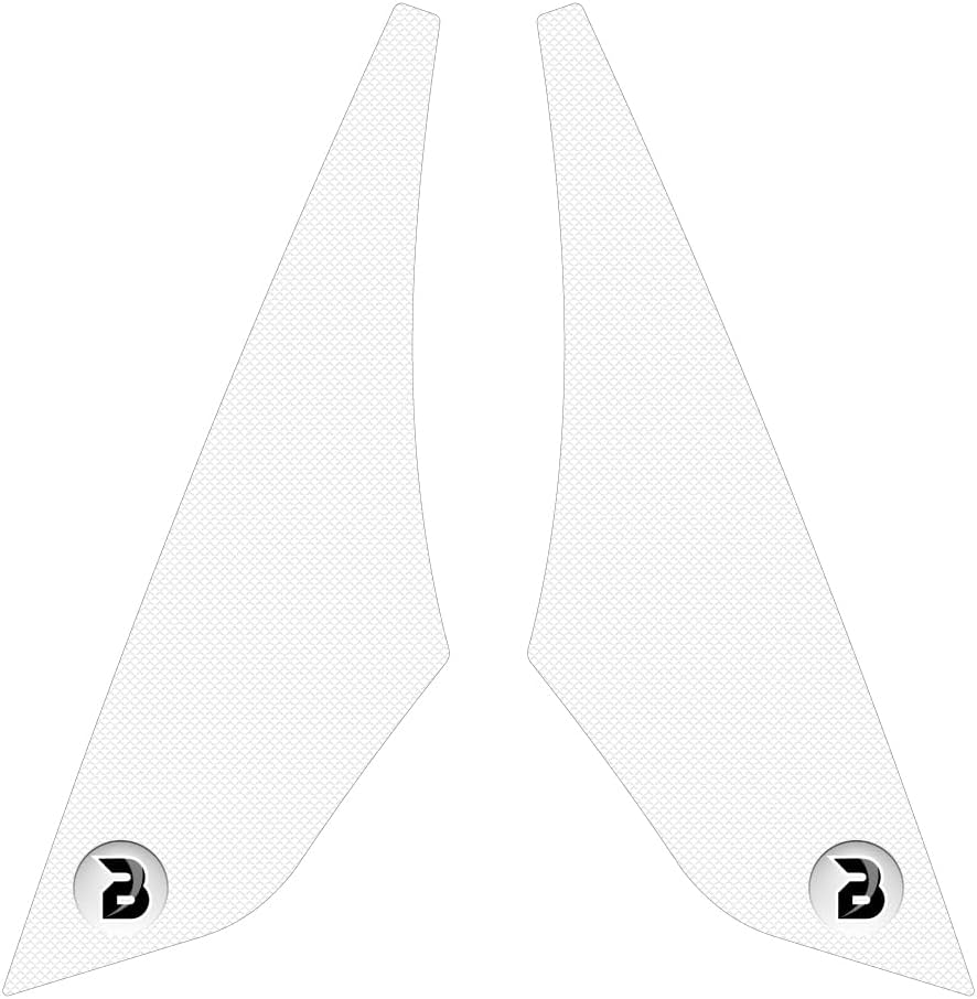 BLOQ Motorcycle Tank Grips compatible with INDIAN FTR1200/S (2019-) PREMIUM - CLEAR