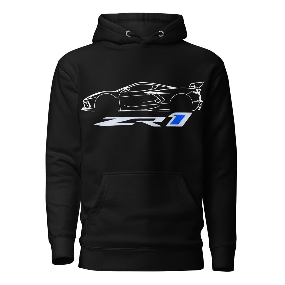 2025 C8 ZR1 Vette Aparrel Graphic Hoodie Pullover Sweatshirt | Car Lover Pullover