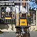 IncwBo 8.5AMP 12Inch Corded Tiller Cultivator 8-inch Depth Rototillers for Gardening, 360RPM Electric Garden Tiller with LT-201D Socket