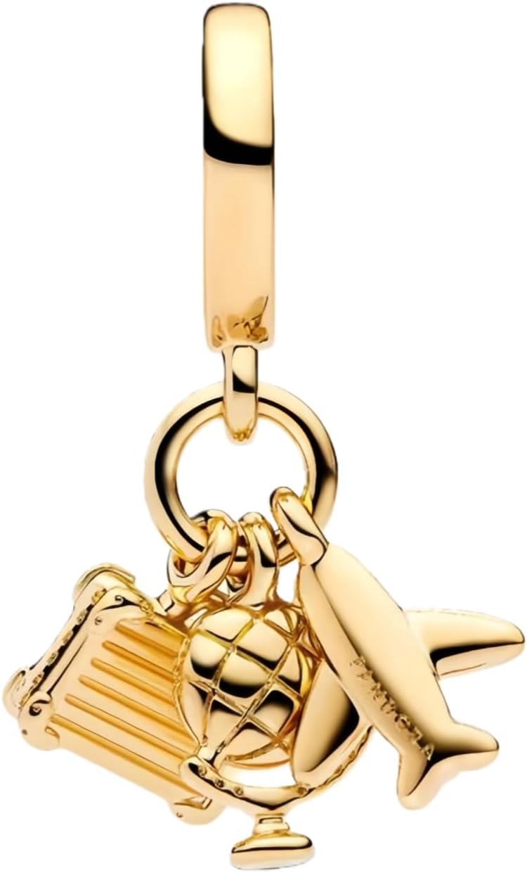 925 Sterling Silver Bead Charm Love Heart Family Charms Fit for Pandora Bracelets and Necklaces Christmas Dangle Pendant for Women Jewelry, Valentine's Day Birthday Gift - Image 4