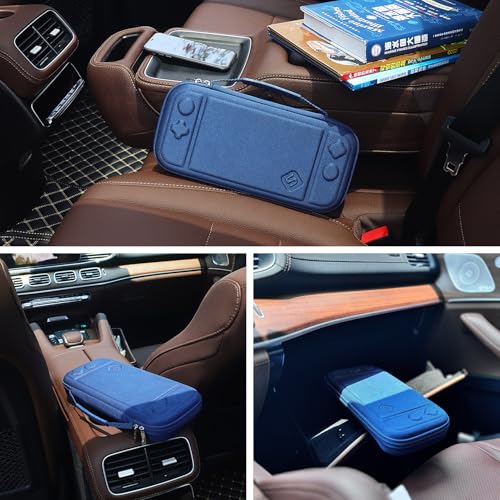 sisma Slim Carrying Case Compatible with Nintendo Switch 2, Hard Shell Protection Portable Travel Protective Case Accessories Storage & 12 Game Card Holders, Blue by sisma - Image 9