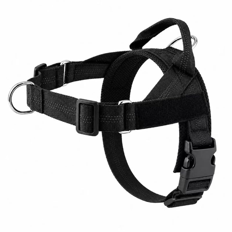 ParoPet No Pull Dog Harness (Black, XS)