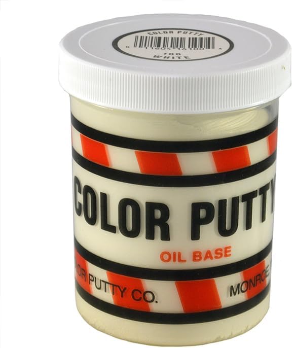 12-Pack of 1 lb Color Putty 100 Color Putty White Oil-Based Putty