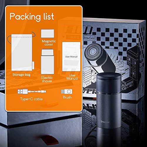 Electric Razor For Men, Ipx7 Waterproof Induction Shaver Men's Mini Electric Razor, Rechargeable Shavers For Travel Bathe Use, Portable Wet And Dry Mens Razor,Grey #TOP4