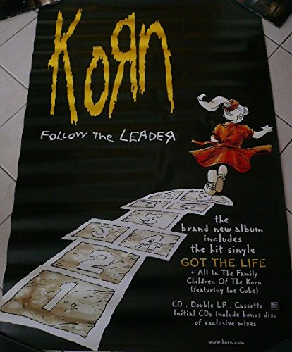 Affiche Korn Follow The Leader pour salon moderne et déco rock
