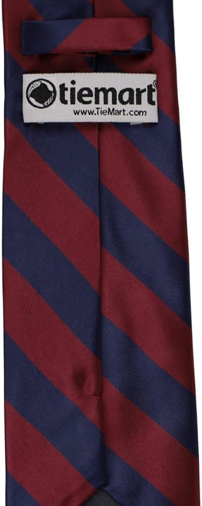 tiemart Men's Striped Tie Standard Length - Image 4