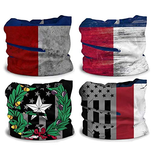 Image of 4Pcs Magic Headwear Neck Gaiter Tube Scarf Headbands Bandana Balaclava for Outdoor Running Cycling Skating Work Out