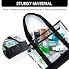 BORMELUN Clear Totes Bag Damen – Große Arbeit Transparente Schultertasche Handtasche Schwarz, Transparent, 13 x 4.5 x 17.5 inches #4