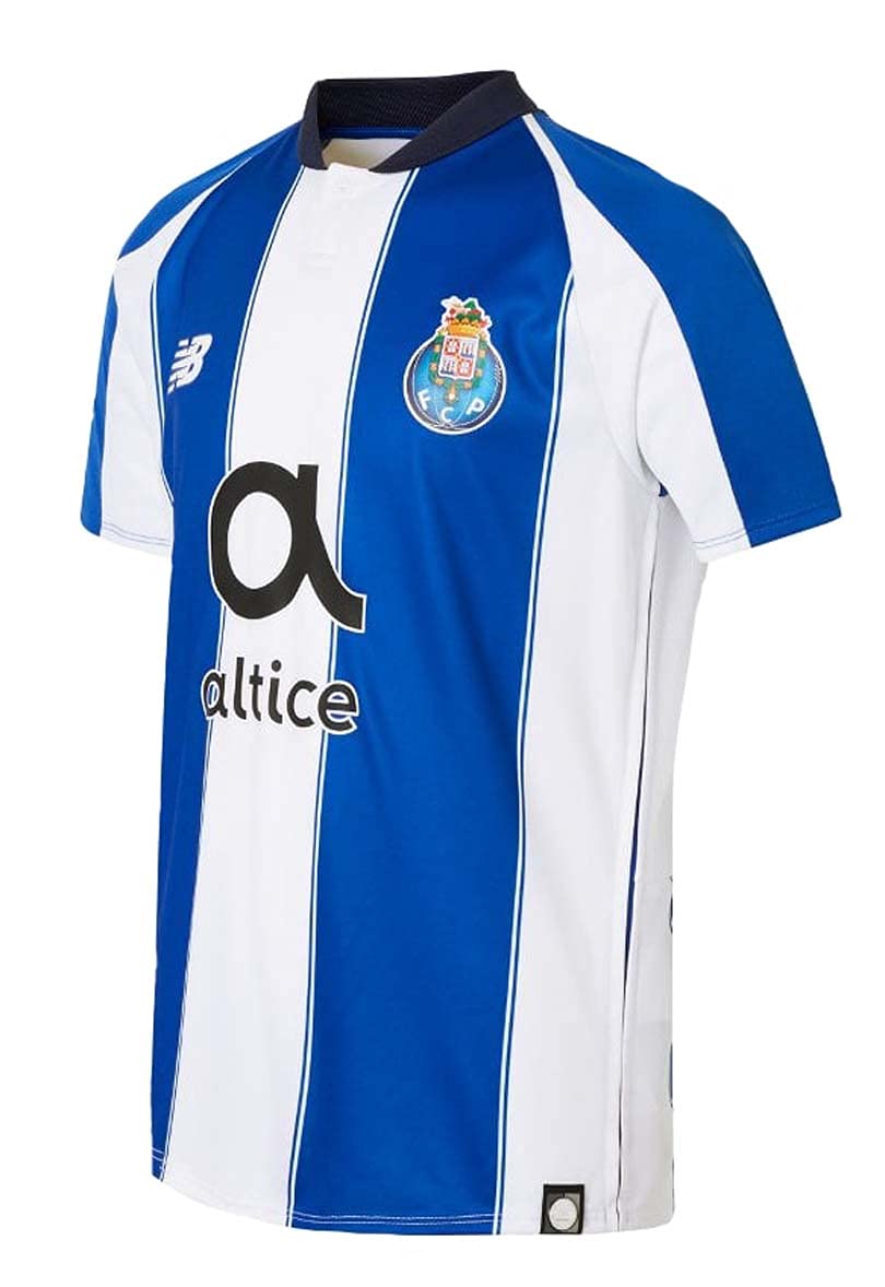 New Balance FC Porto Primera Equipación 2018-2019 Niño, Camiseta, Azul-Blanco, Talla LB