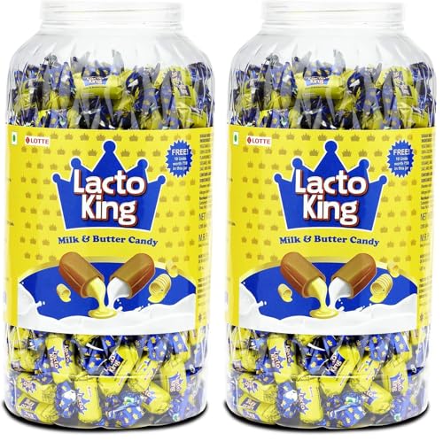 Image of Lotte Lactoking Jar, 798g, Milk, 798 Grams (Pack of 2)