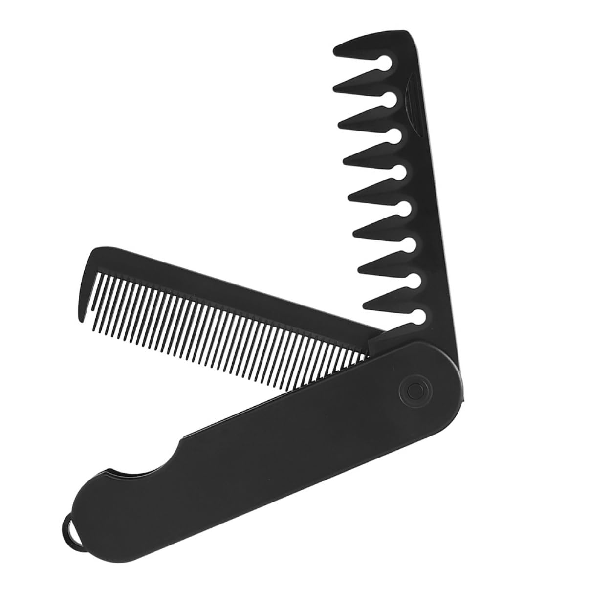 TOVINANNA Travel Essential: Folding Brush Comb for Men's Hair Oil Comb for Men Smooth Wide Tooth Travel Beard Brush